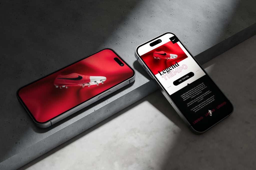 Nike Legend Tiempo Mobile Nike Legend Tiempo Diseño